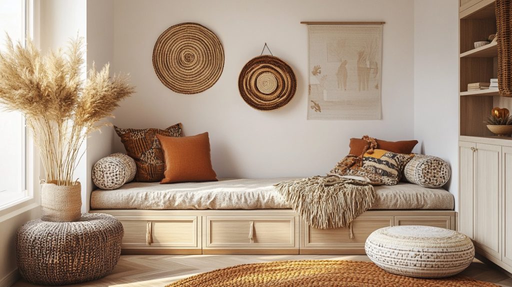 Woven Baskets Used As Wall Art