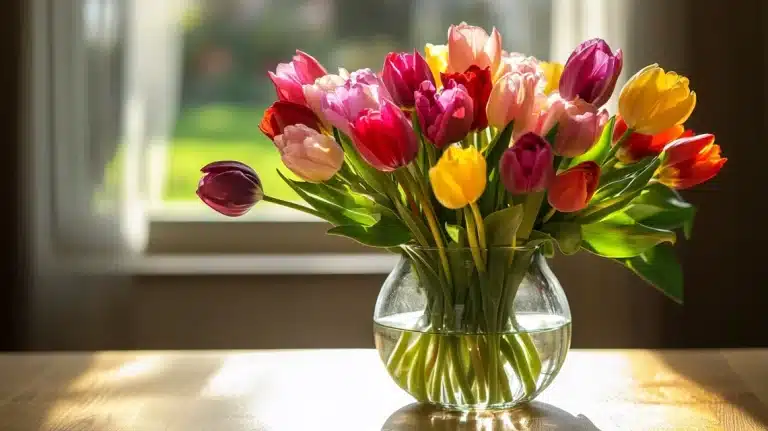 best vase for tulips