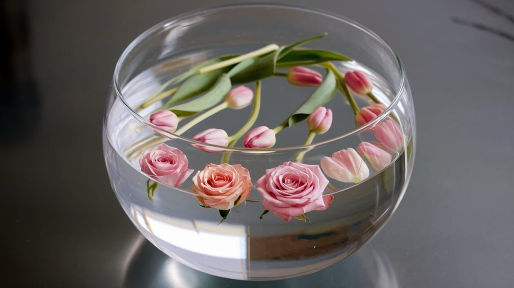 Floating Flowers - Roses and Tulips