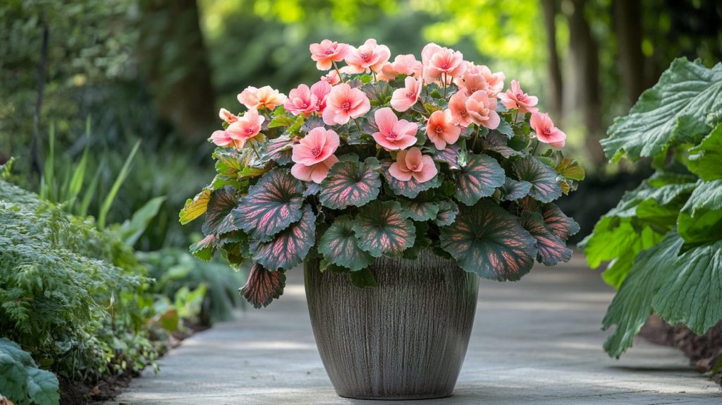 Begonia Layered Pot