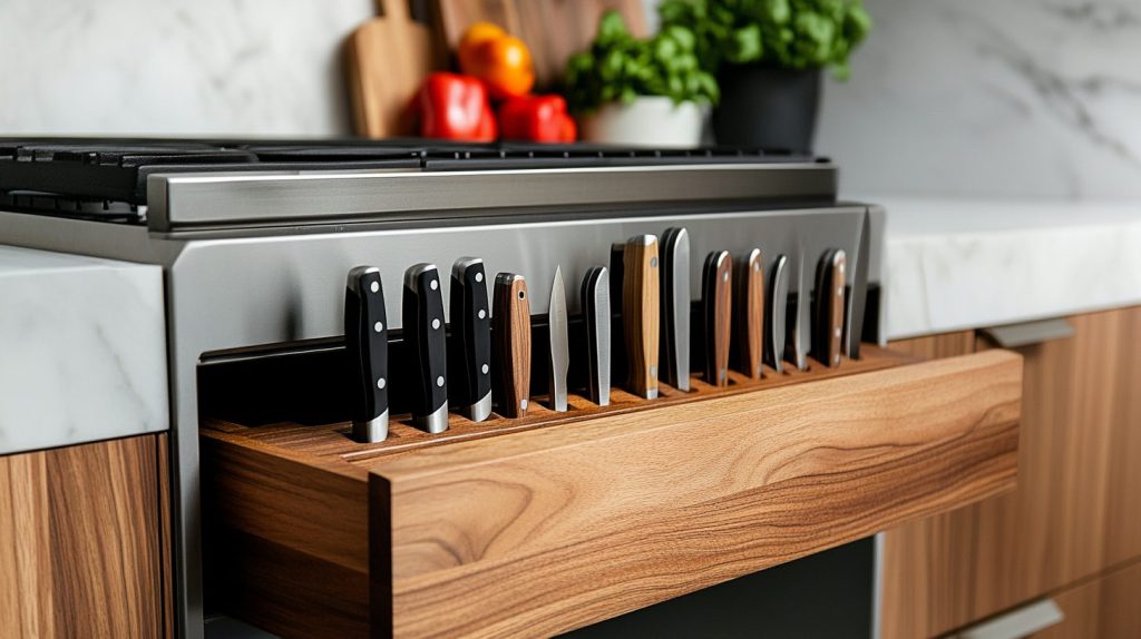 Built-In Knife Block