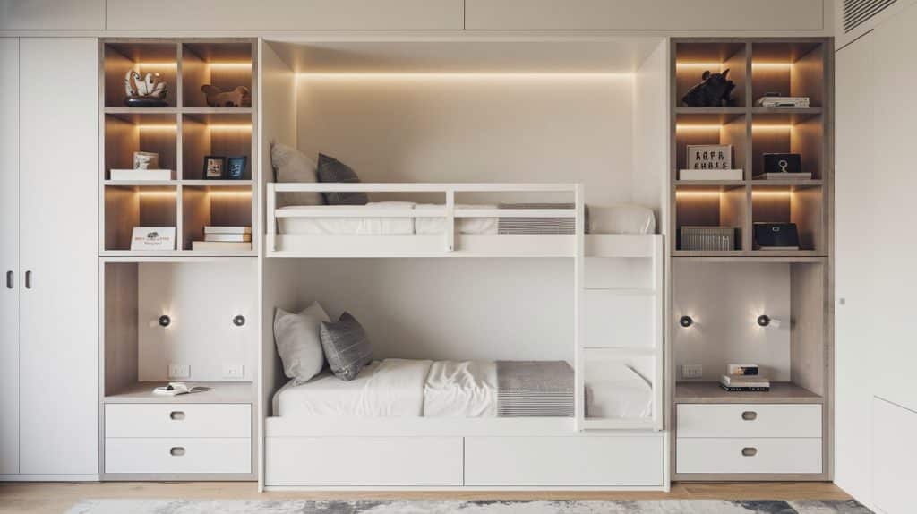 Built-In Shelves and Nightstands