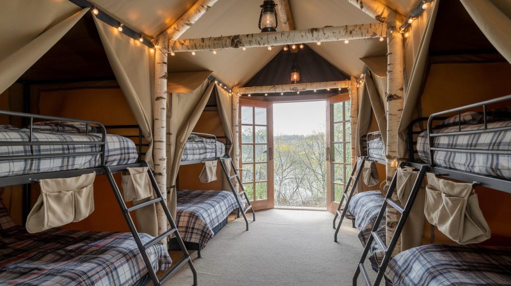 Camping-Inspired Rooms