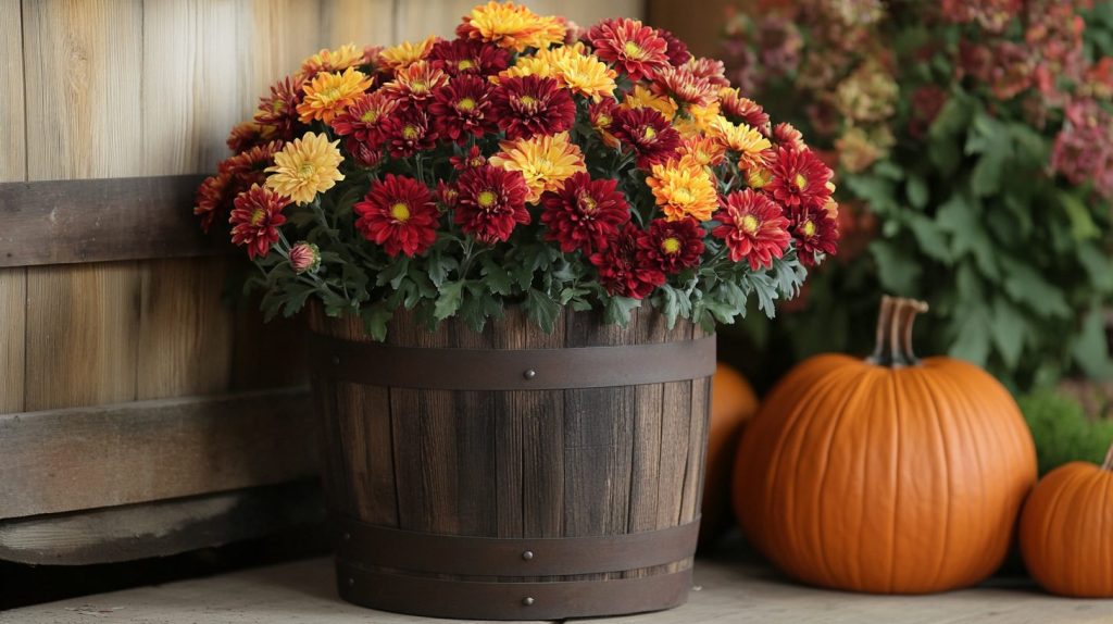 Chrysanthemum Fall Pot