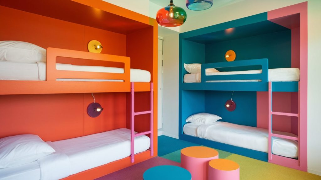 Colorful Bunk Rooms