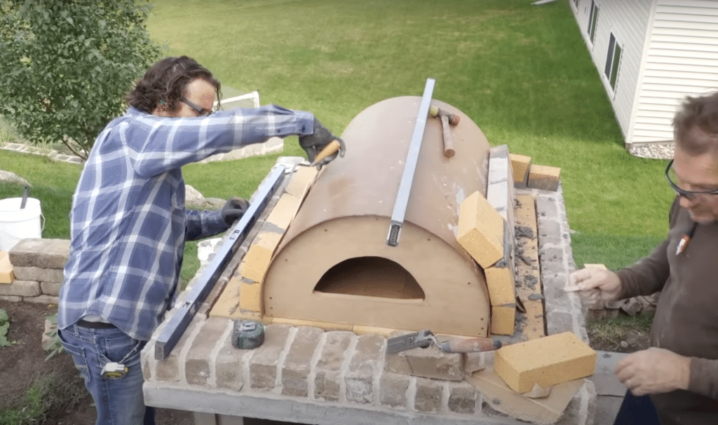 Constructing the Pizza Oven Chamber