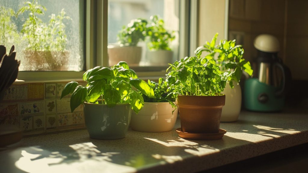 Herb Garden in Mini Pots