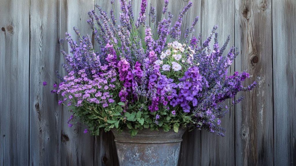 Monochromatic Lavender Pot