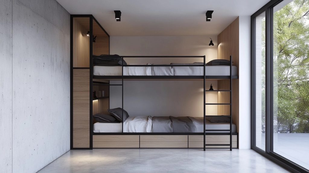 Sleek Minimalist Bunk Beds