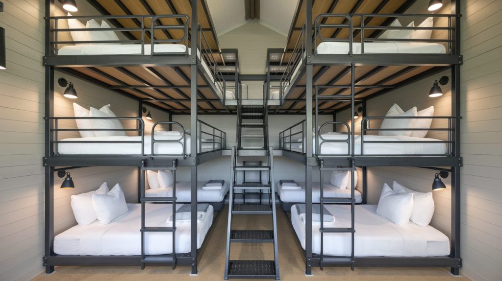 Triple-Layered Bunks