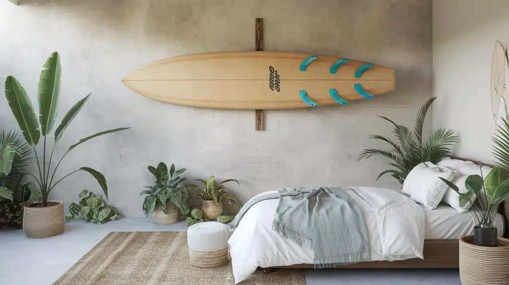 Wall-Mounted Surfboard