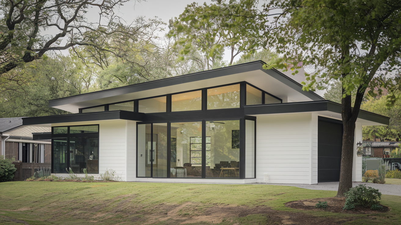 black fascia white soffit