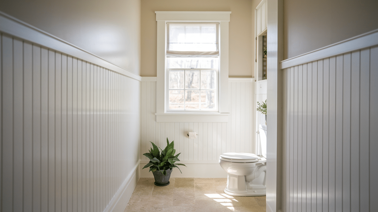 board and batten bathroom