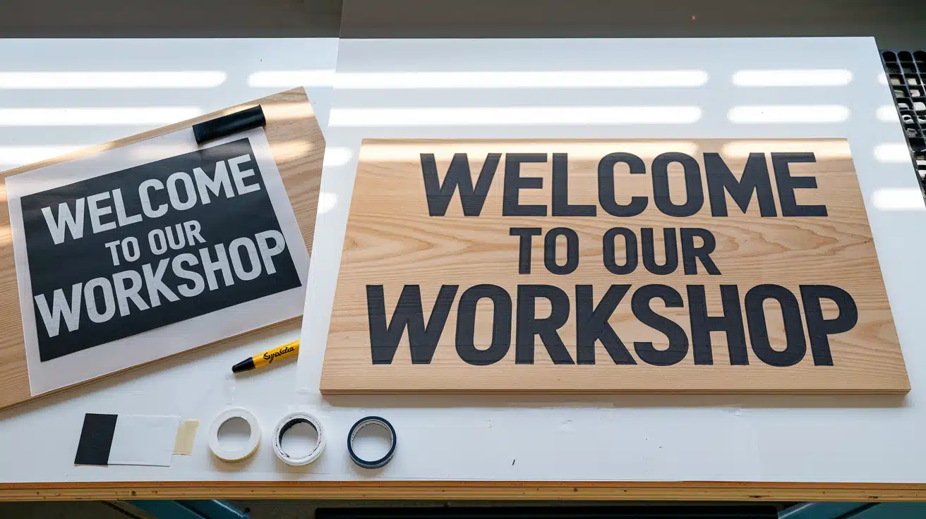 how to paint wood signs