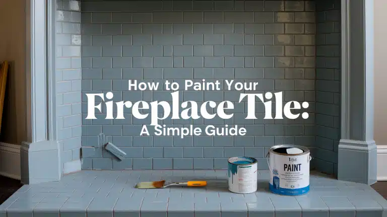 painting fireplace tile