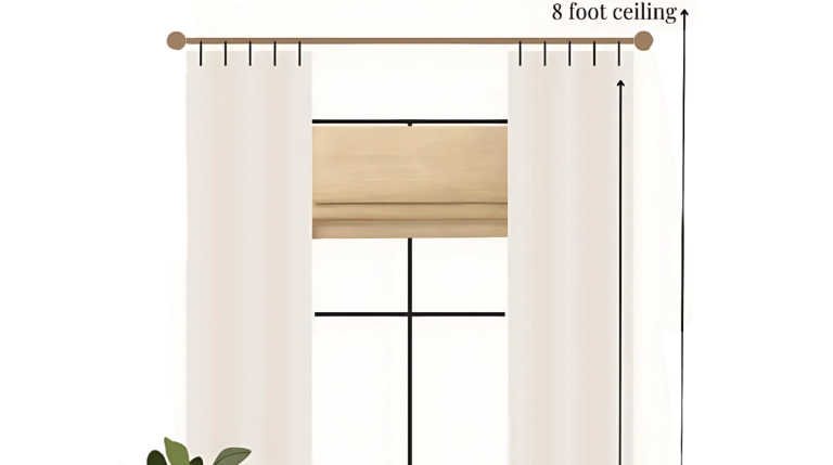 curtain length for 8 foot ceilings