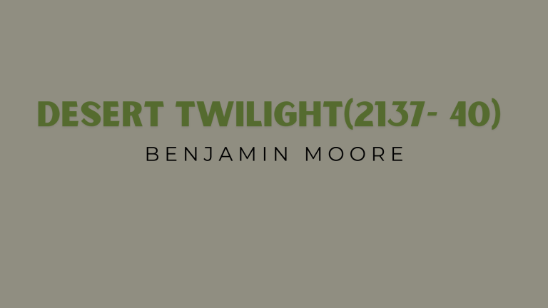 desert twilight benjamin moore