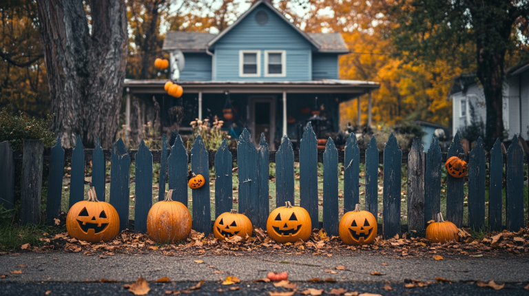 halloween fence diy