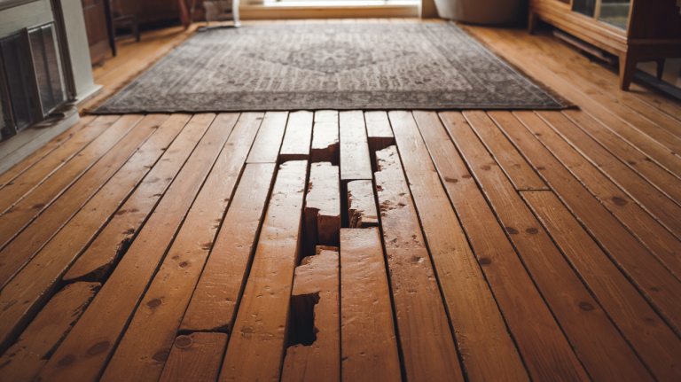 hardwood floor gaps between planks