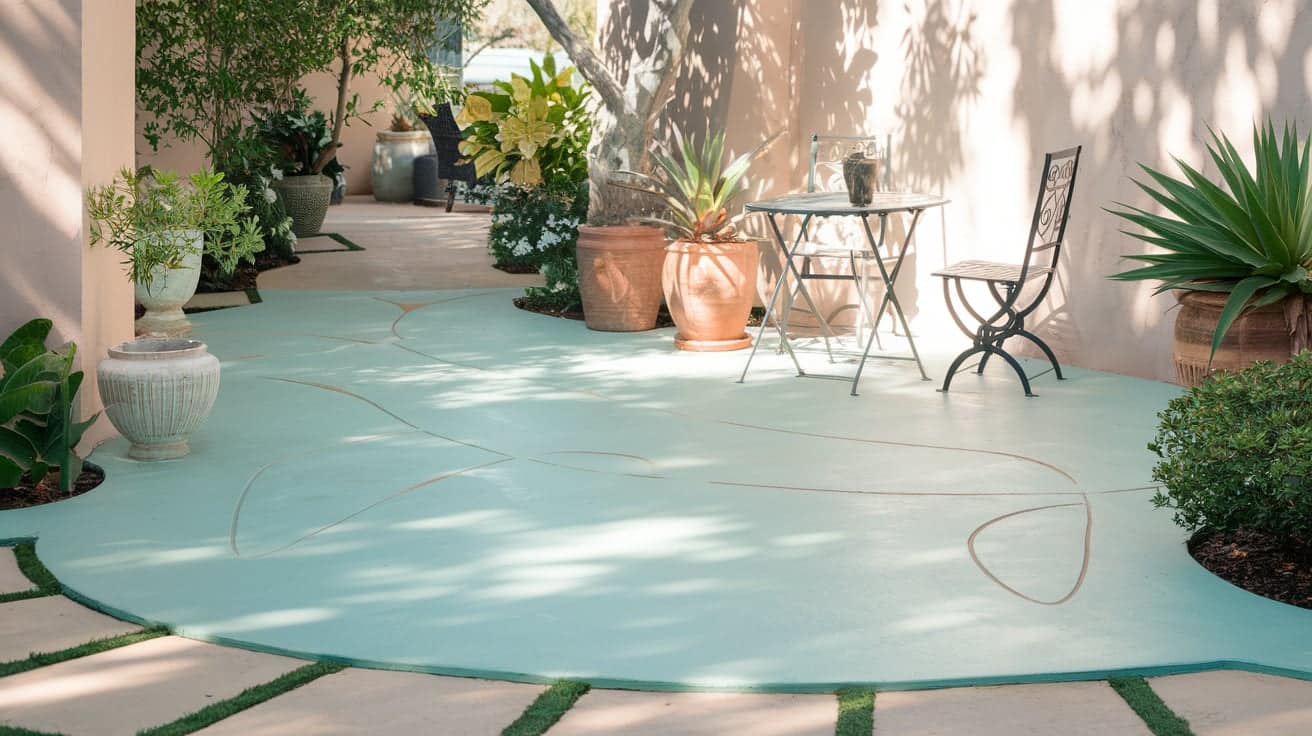 painting concrete patio