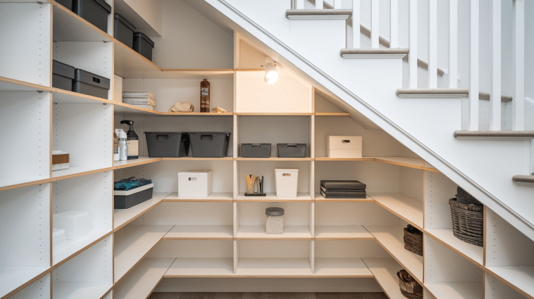 under the stairs closet