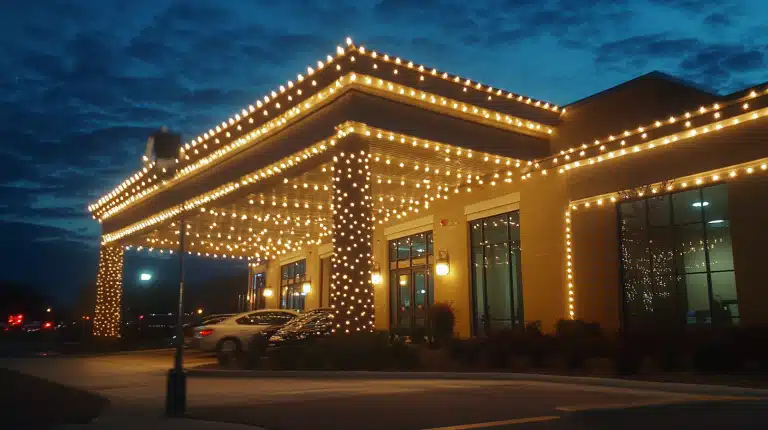 Commercial Property Invest in Professional Holiday Lighting Installation