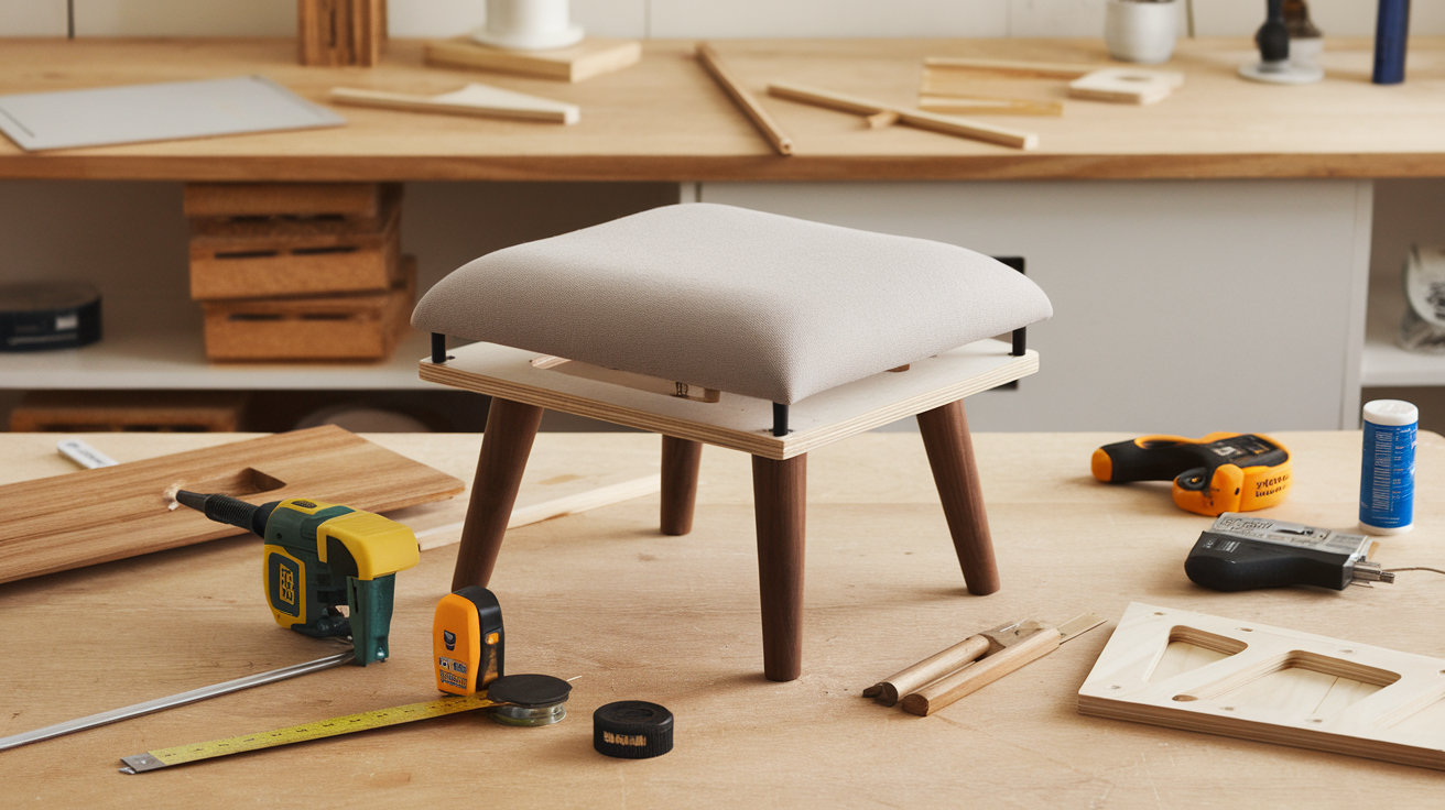 how to make a footstool