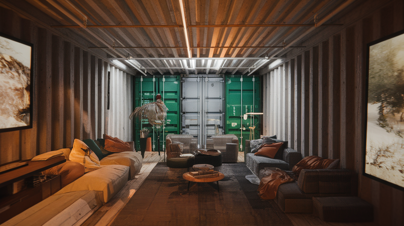 inside shipping container bunker