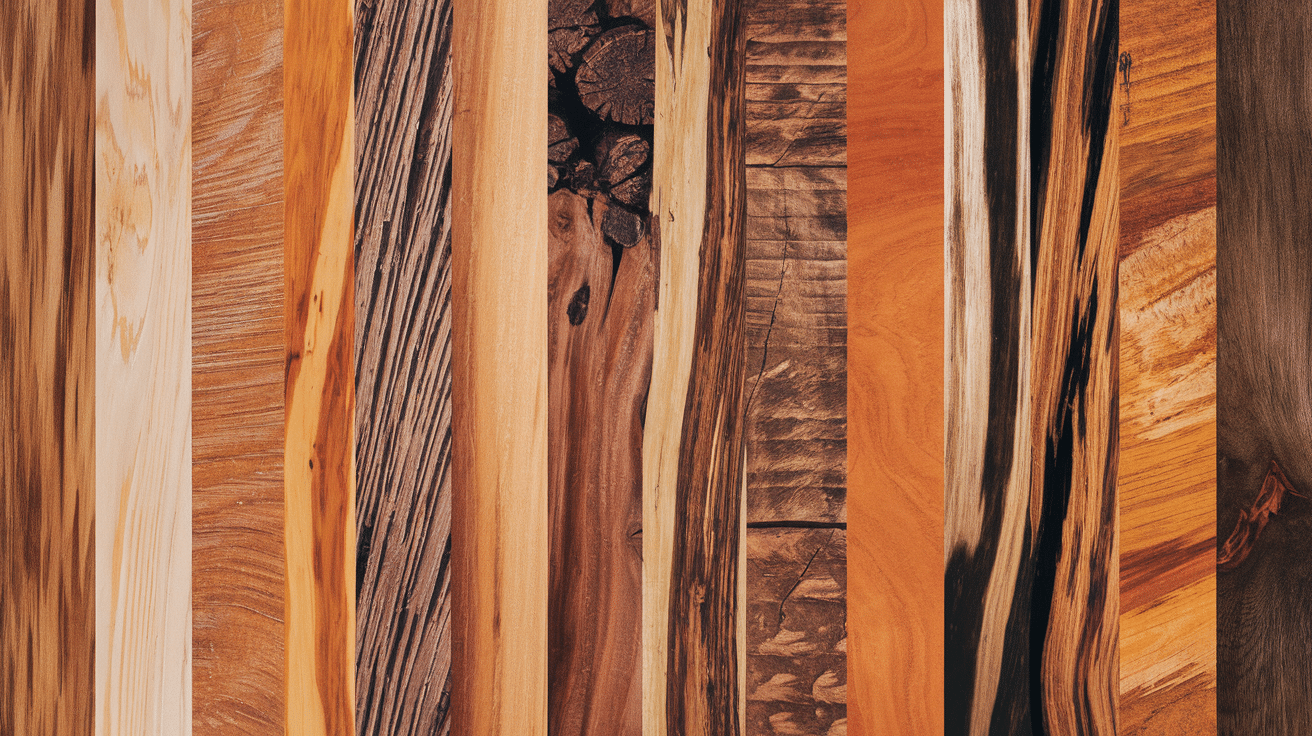 warm wood tones