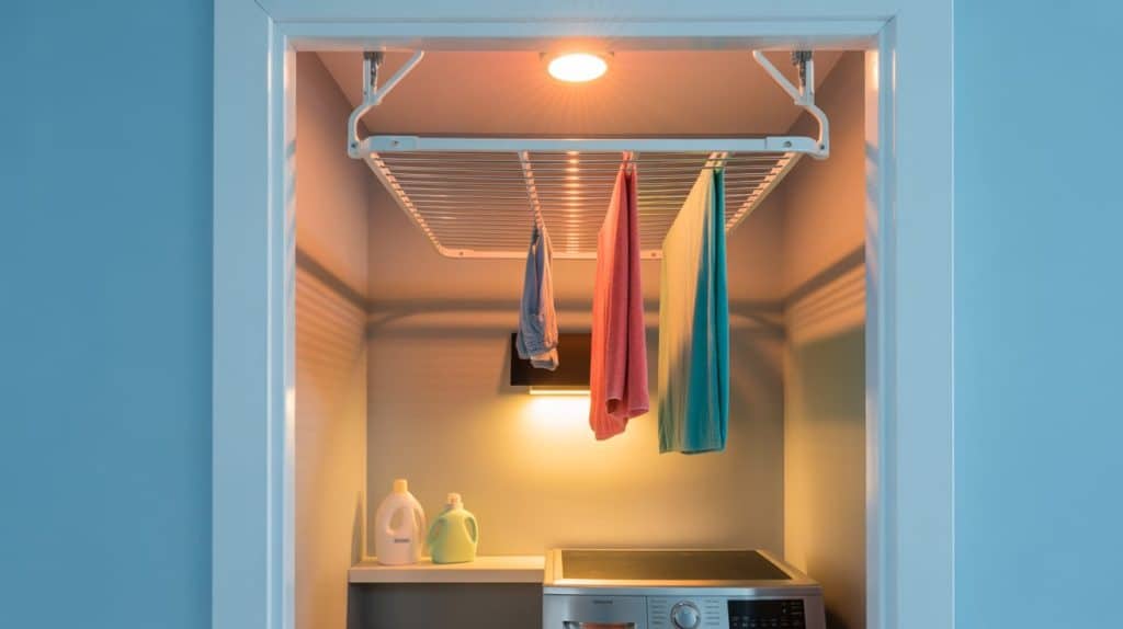 Add a Ceiling-Mounted Drying Rack
