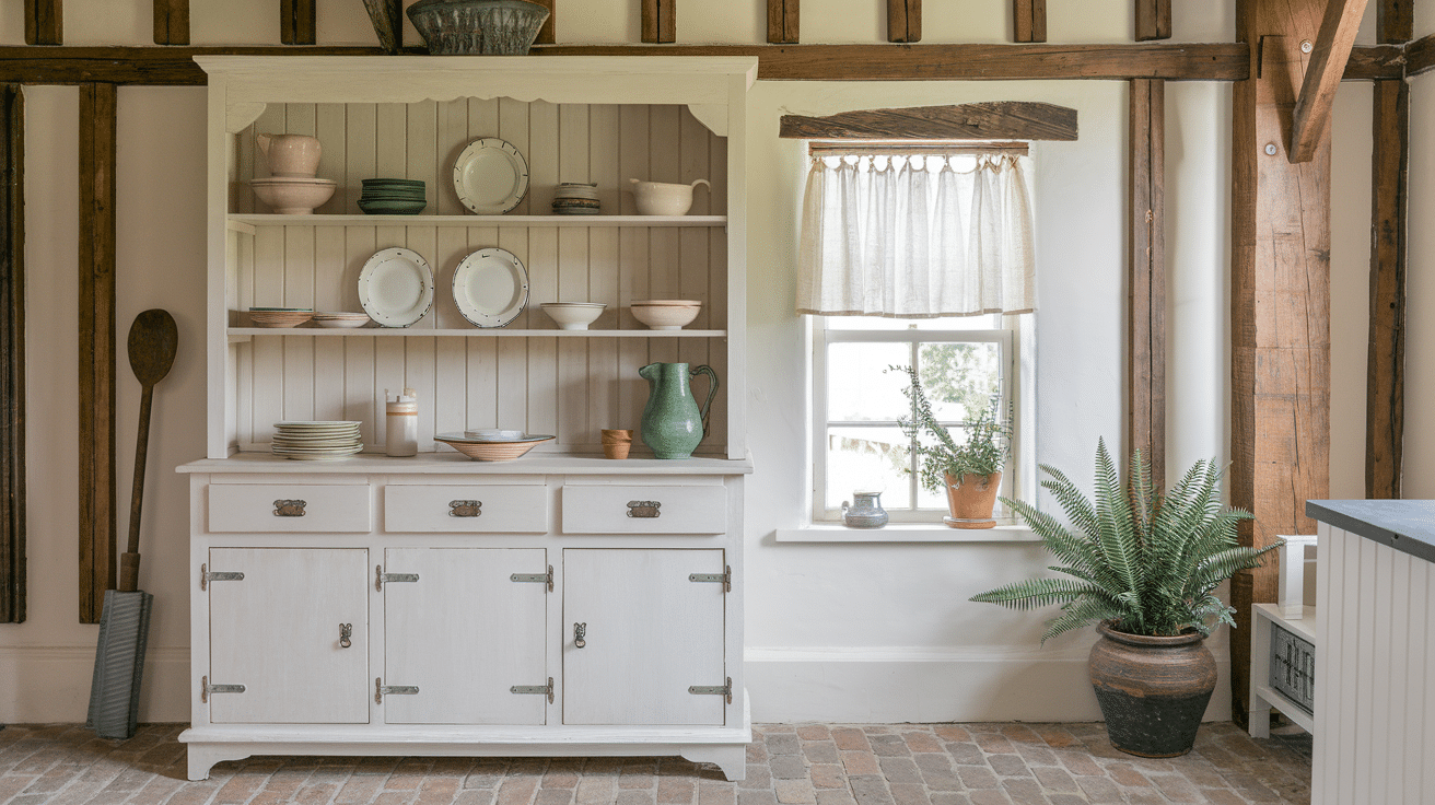 Chalk_White_Farmhouse_Hutch_with_Open_Shelving