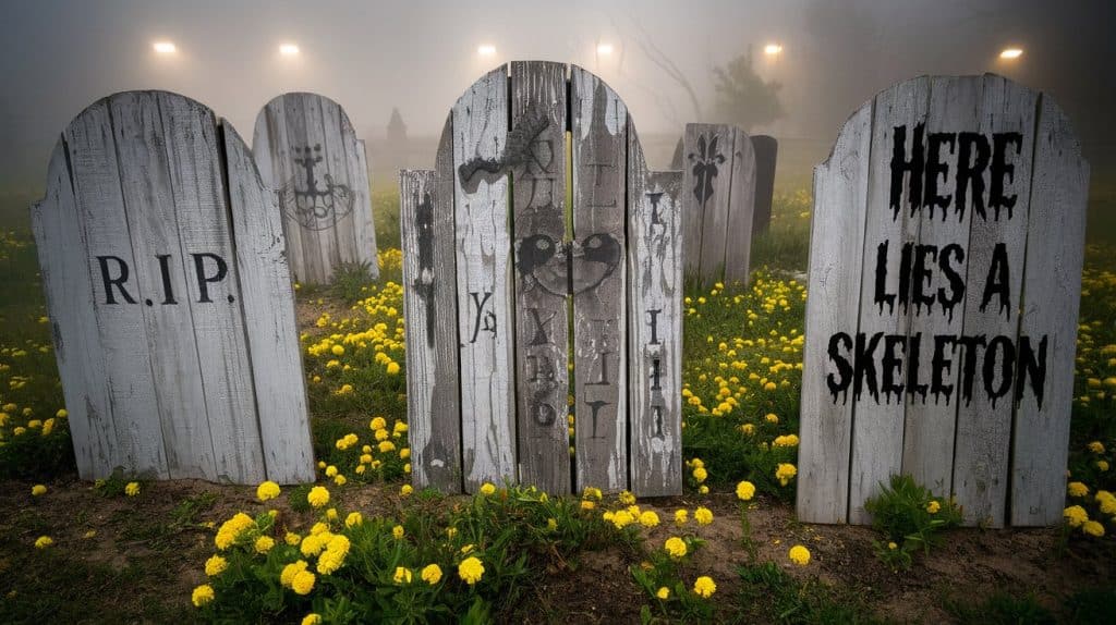 Creepy Pallet Tombstones