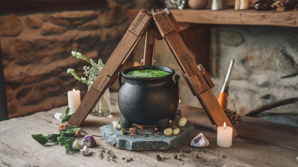 DIY Cauldron Holder Stand