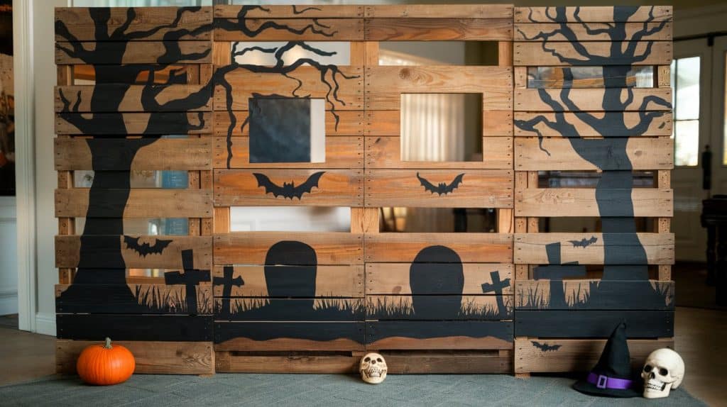 DIY Haunted Photo Booth Backdrop