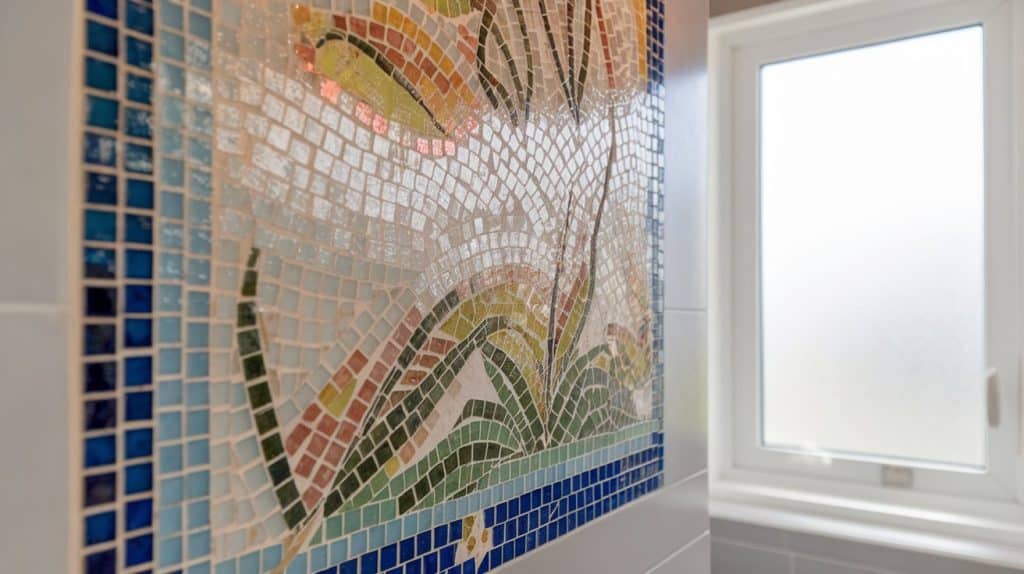 DIY Mosaic Tile Art as a Focal Piece