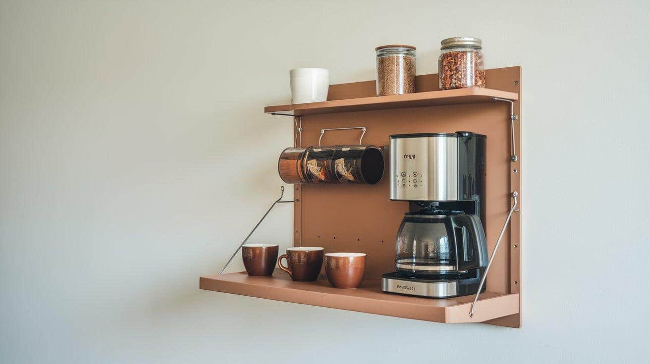 Fold-Down_Wall-Mounted_Coffee_Bar