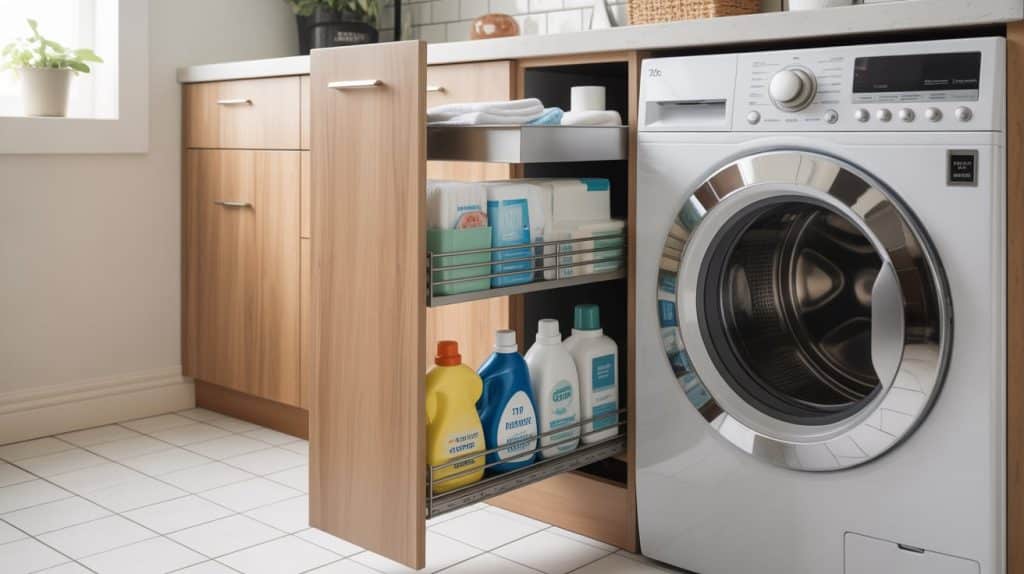 Install Slim Pull-Out Cabinets