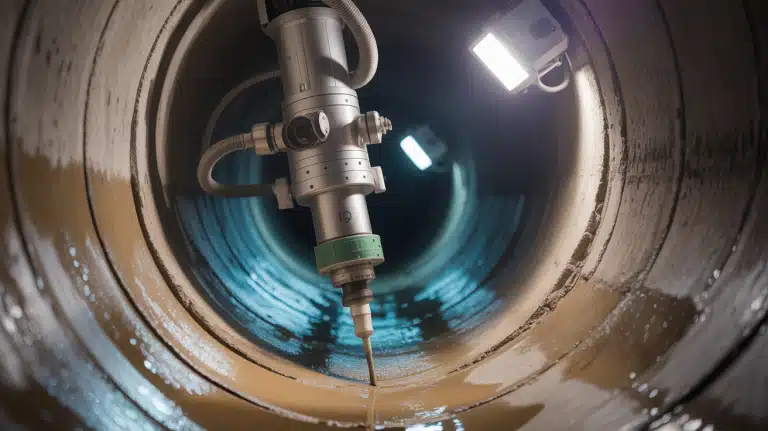 Pipe Relining process underway