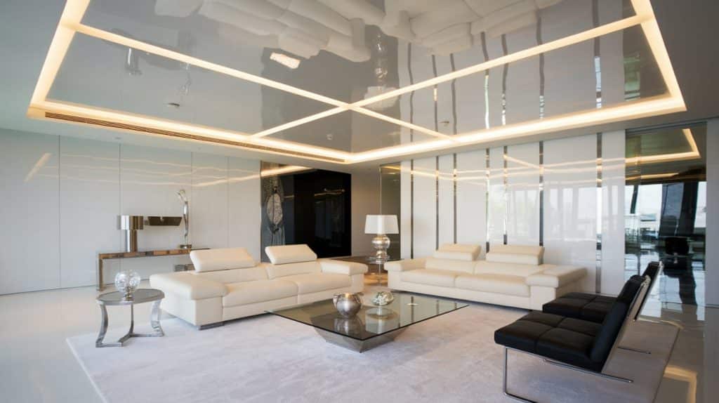 Mirror-Finish or Glossy Stretch Ceiling