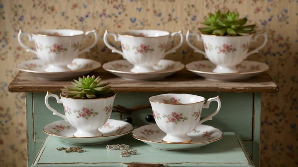 Porcelain Teacups as Decor Pieces