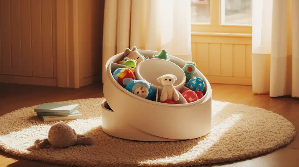 Rotating Toy Storage
