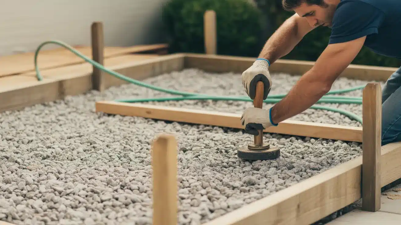 Step_3_Adding_and_Leveling_Gravel