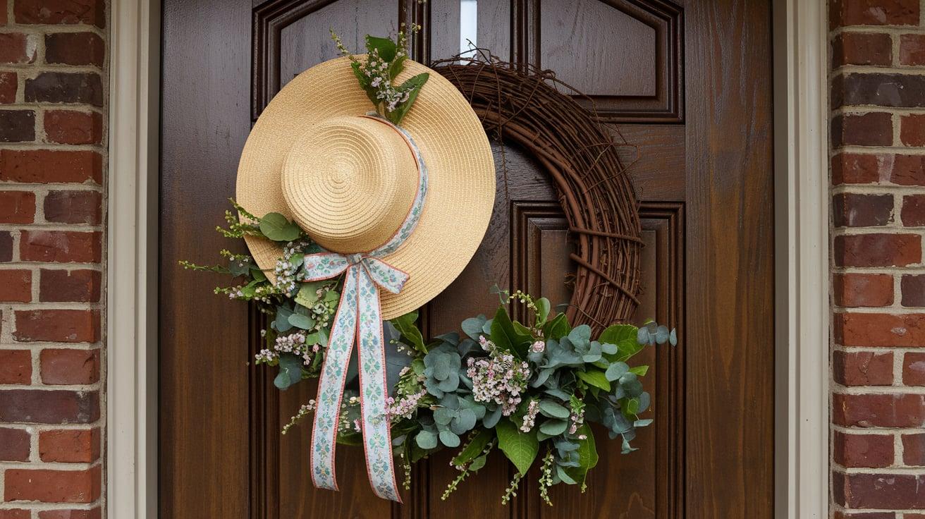 Sunhat__Ribbon_Spring_Wreath