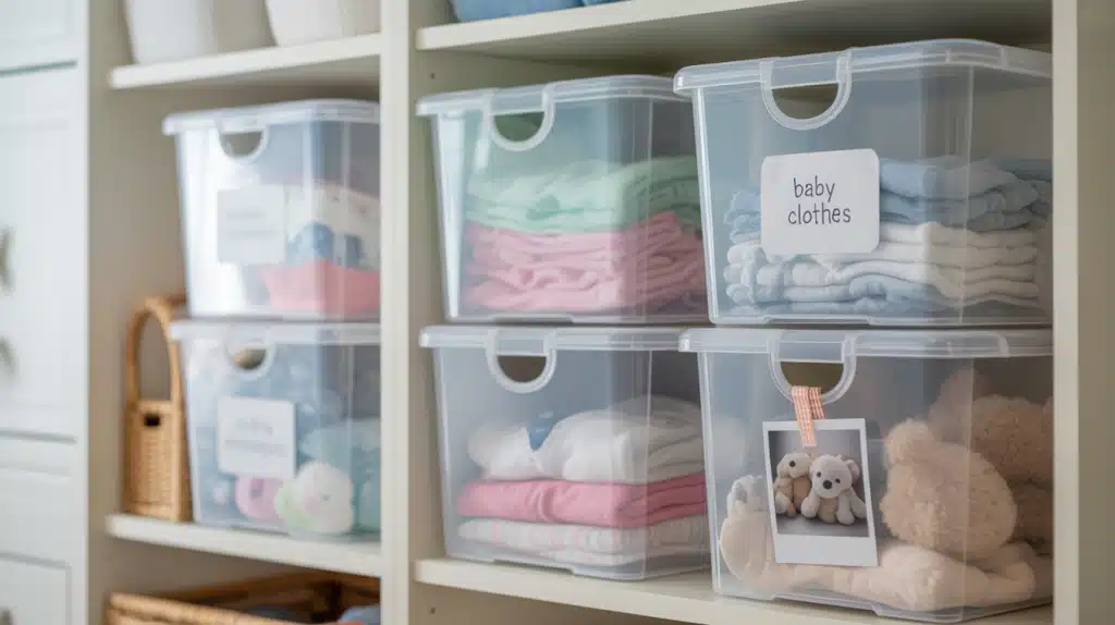 Use Clear Storage Containers
