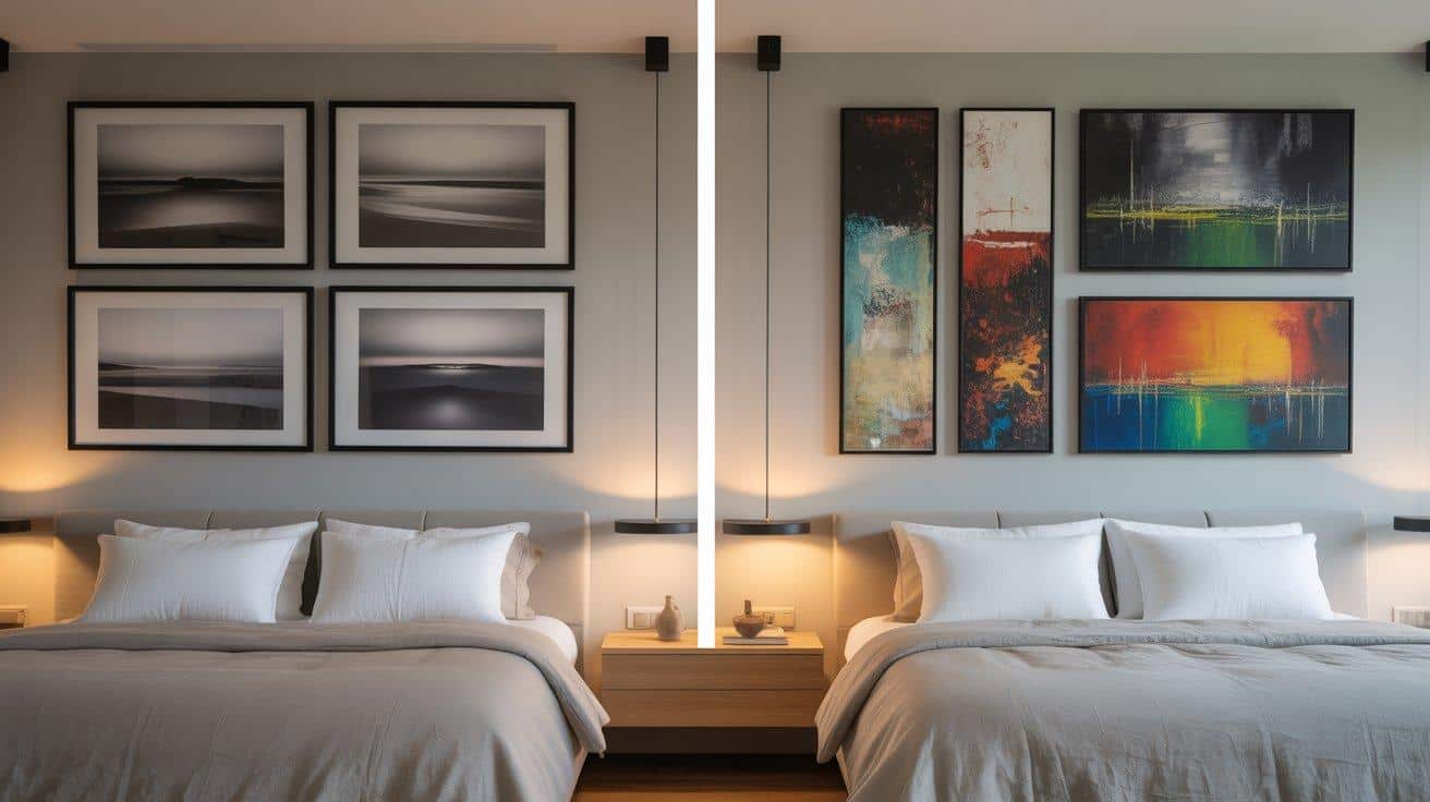 When_using_multiple_art_pieces_above_your_bed_you_have_two_main_style_options_to_consider_symmetrical_or_asymmetrical_arrangements
