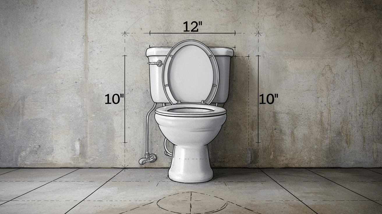 clearance toilet rough in dimensions