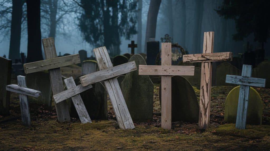 Pallet Crosses for Graveyard Scenes