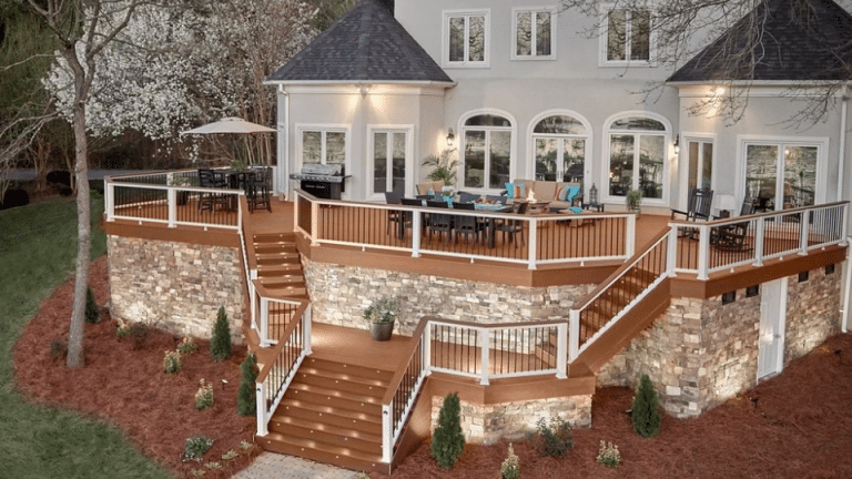 deck landing ideas