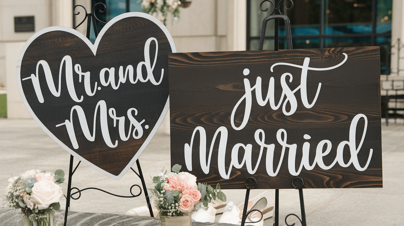 diy wedding signs