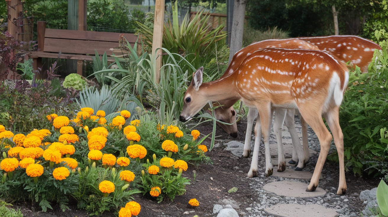 do deer eat marigolds